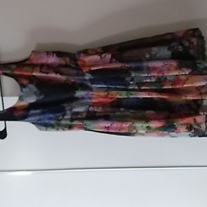 Betsey Johnson watercolor multicolor dress 12